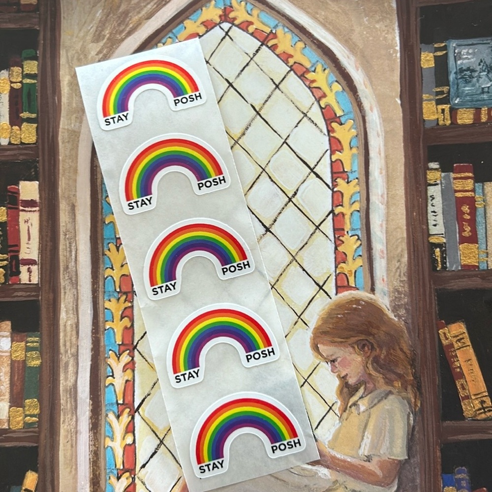 poshmark stickers small business essentials poshfest poshfixings RARE rainbows - Picture 3 of 5